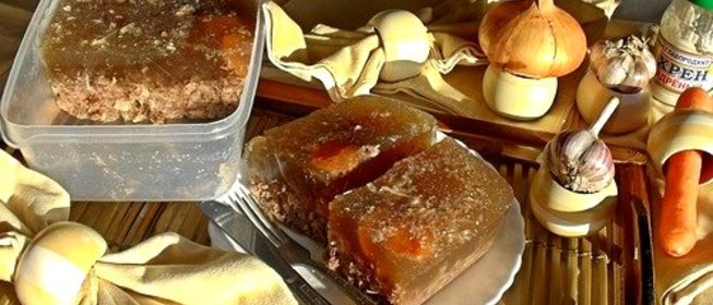 Холодец из говяжьих хвостов