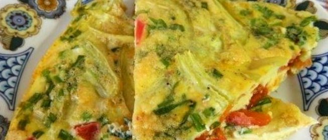 Омлет с болгарским перцем