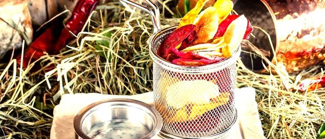 Хрустящие овощные чипсы