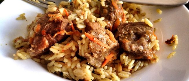 Плов с телятиной и карри