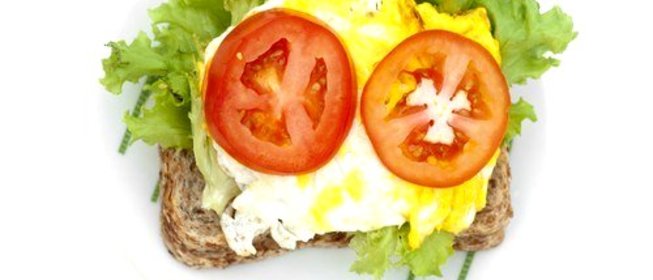 Хлебцы с омлетом