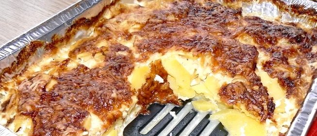 Картофель запеченный со сливками