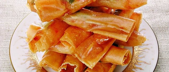 Хрустящие креветки и сальса из манго