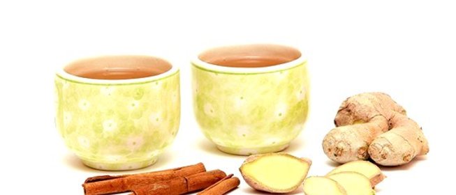 Чай с корицей и имбирем