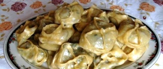 Манты с джусаем