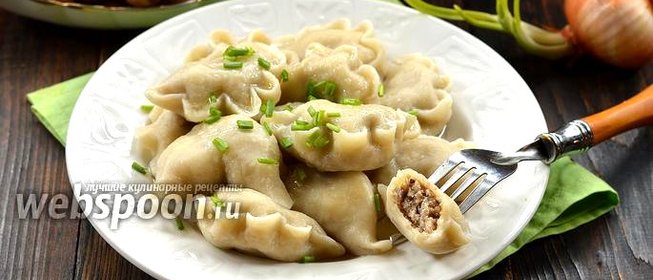 Вареники с курицей и фасолью