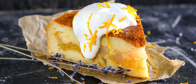 Запеканка с яблоками и грушами