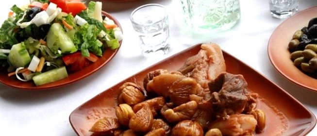 Свинина с каштанами