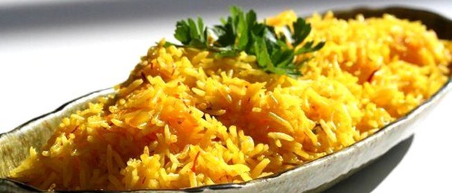 Плов с миндалем и петрушкой