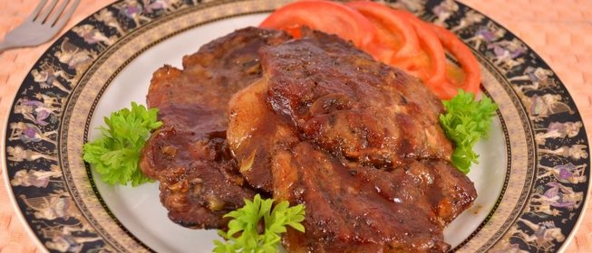 Свинина запеченная в фольге с бальзамическим уксусом