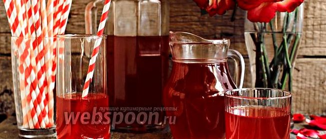 Холодный чай с ревенем и мятой