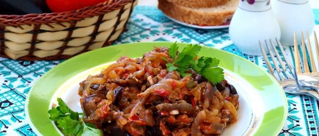Жареная икра из баклажанов