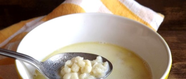 Молочный суп с клецками