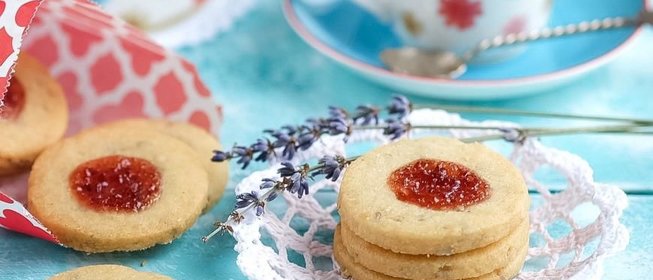 Песочное печенье с джемом