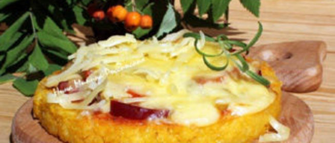 Пицца на поленте