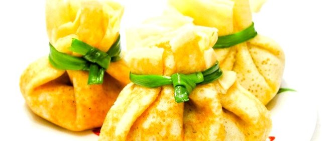 Фаршированные блинчики «Мешочки»