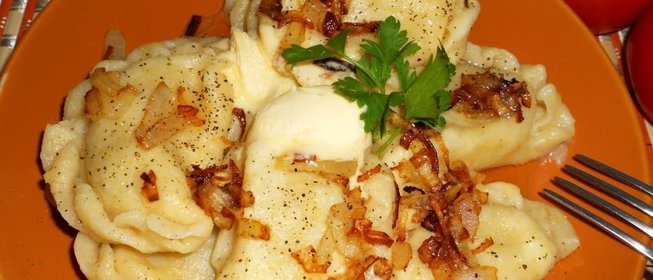 Вареники с картофелем на сыворотке и кукурузной муке