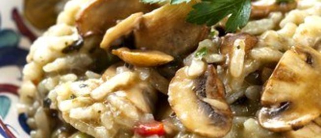 Грибной плов с каштанами и шалфеем