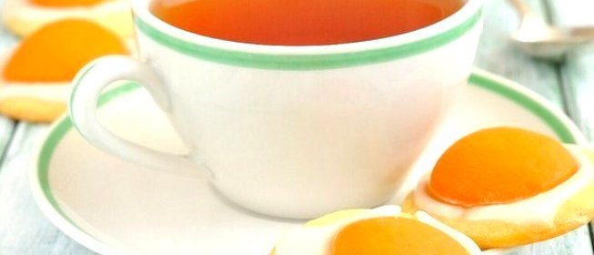 Печенье «Яичница» из абрикосов