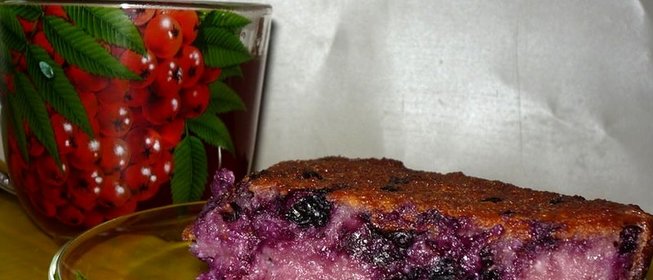 Черничная запеканка