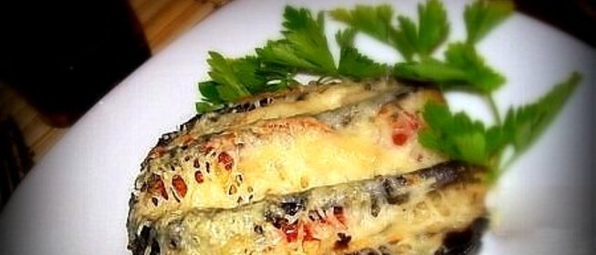 Баклажаны с брынзой