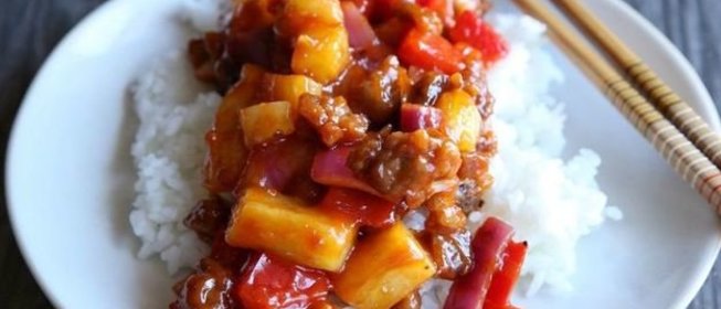 Пикантная свинина под сладким соусом