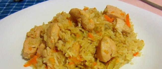 Плов в духовке с курицей