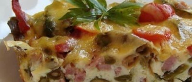 Запеканка из стручковой фасоли