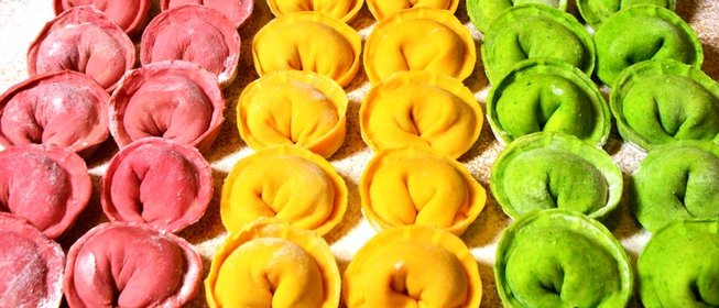 Цветные пельмени