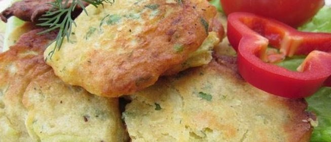 Кабачковые оладьи без яиц