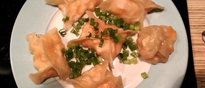 Постные манты с тыквой