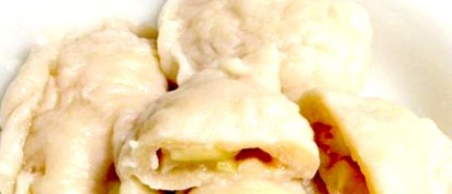 Вареники с яблоками
