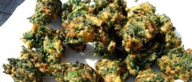 Оладьи из шпината