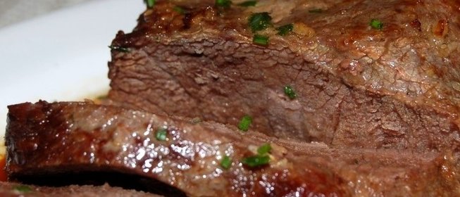 Говядина маринованная, запеченная в рукаве