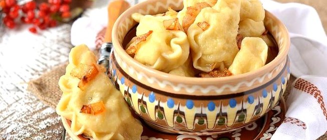 Вареники с творогом и картошкой