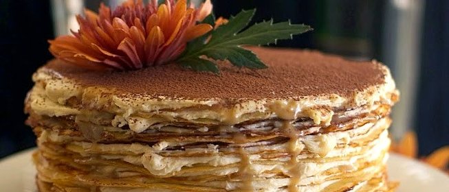 Блинный торт с маскарпоне