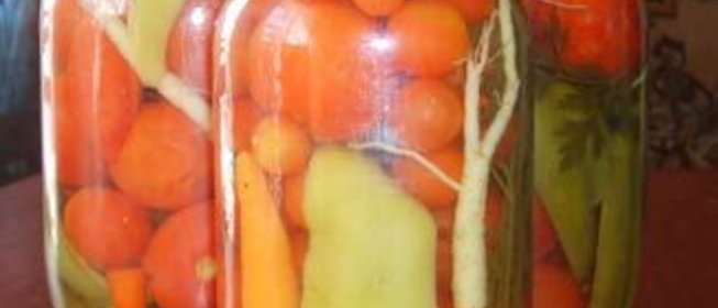 Салат-заготовка Помидоры с перцем