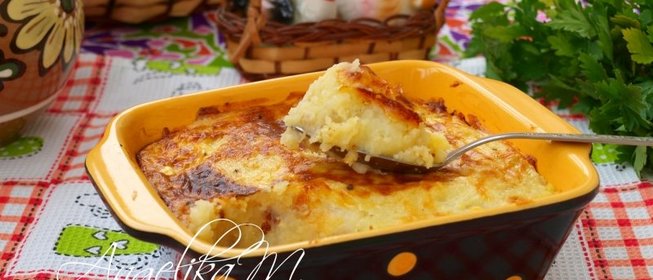 Картофельная запеканка с курицей