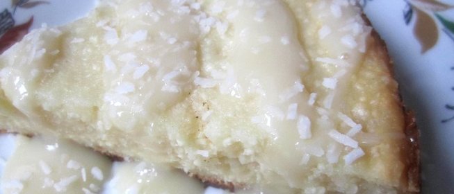 Творожная запеканка с кокосовой стружкой