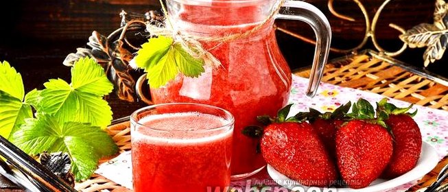 Морс из клубники