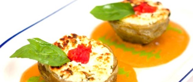 Артишоки, фаршированные болтуньей