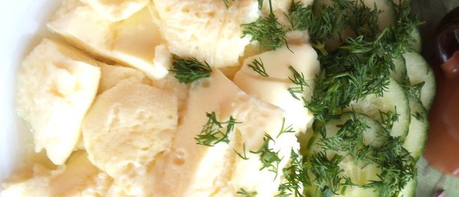 Вареный омлет в мешке