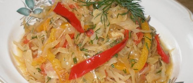 Капуста тушеная