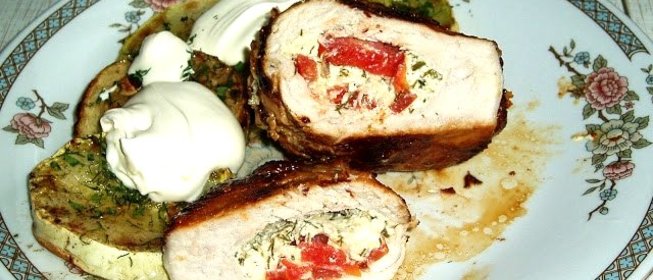 Свинина с помидорами на сковороде