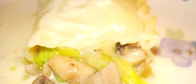 Вареники с капустой и грибами