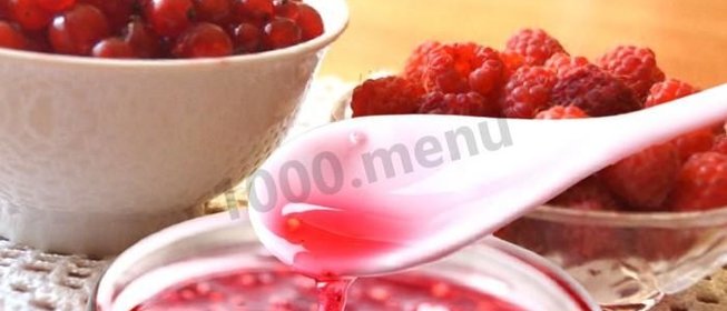 Варенье из малины и красной смородины