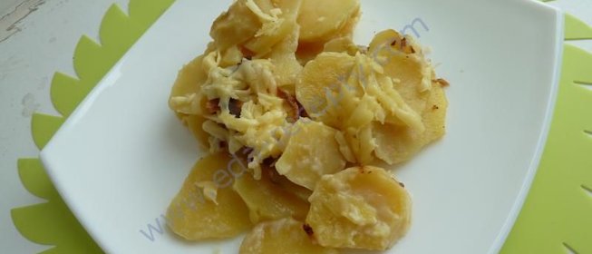 Запеченный картофель в молоке