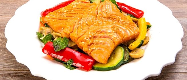 Маринованная рыба с овощами по‑китайски