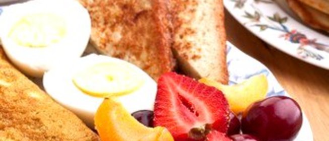 Омлет с чеддером и беконом