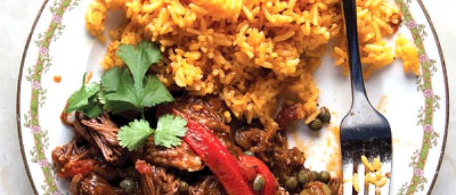 Кубинская тушенная говядина Ропа вьеха (Ropa Vieja)